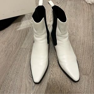 Zara White Boots Size 39